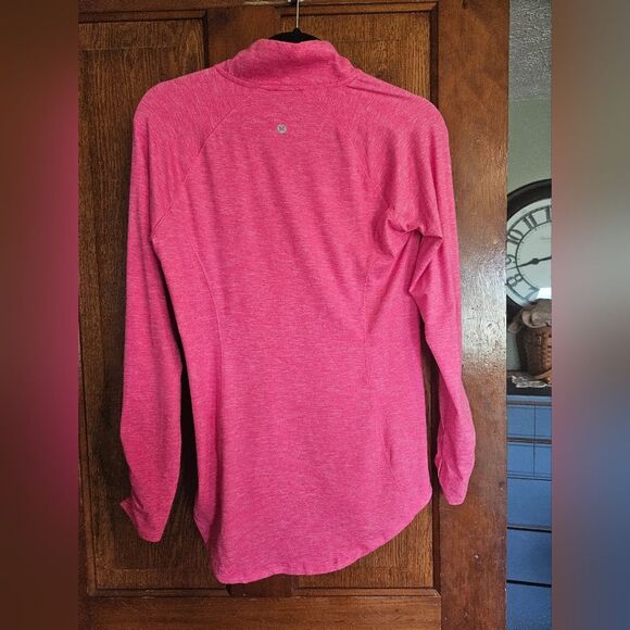 RBX Women’s Petite S Hot-Pink Dry-Tech ½ Zip Pullover — Active / Workout Top - Picture 2 of 5